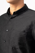 DARK EMBER TEXTURED SHIRT