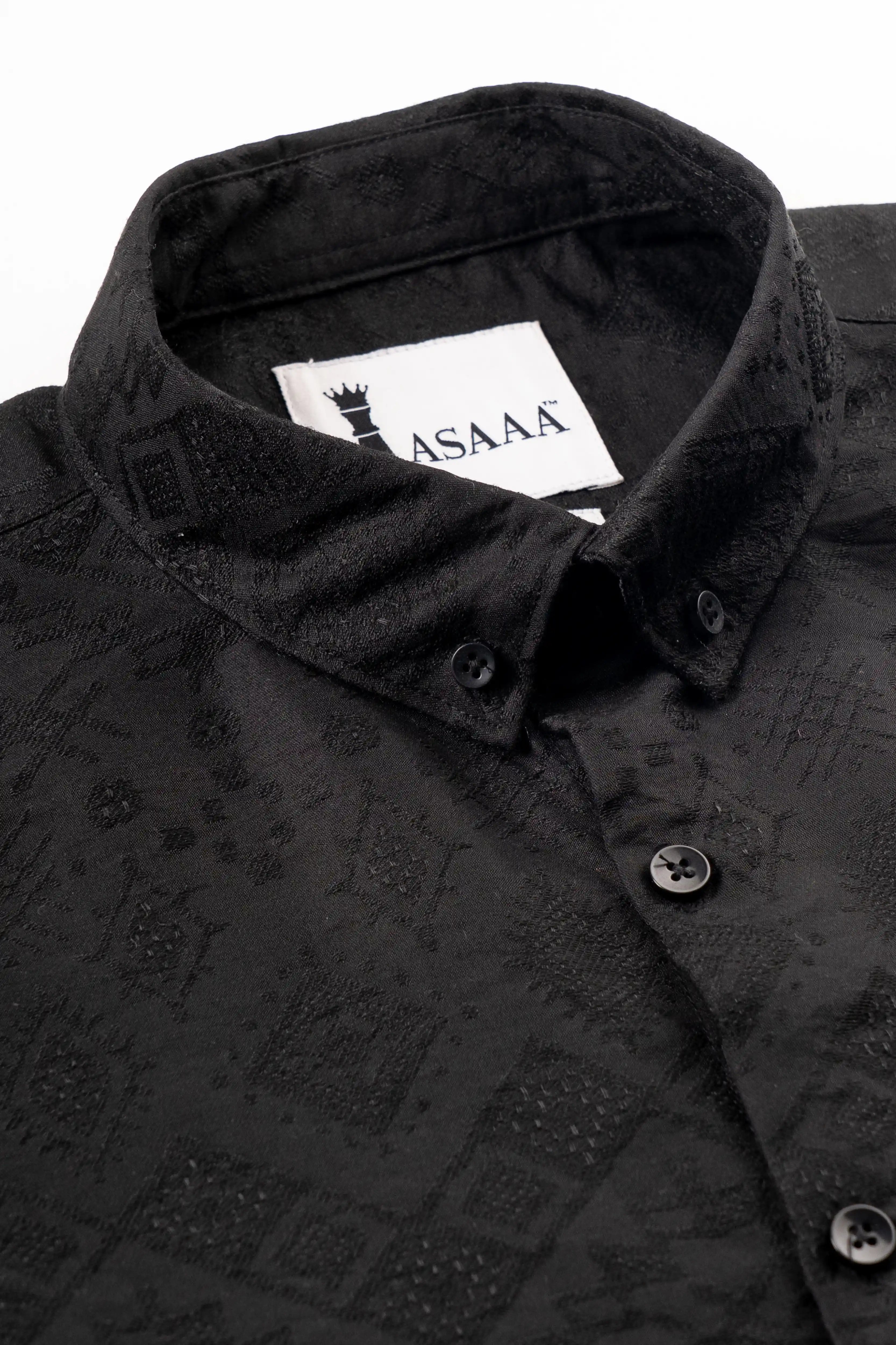 DARK EMBER TEXTURED SHIRT