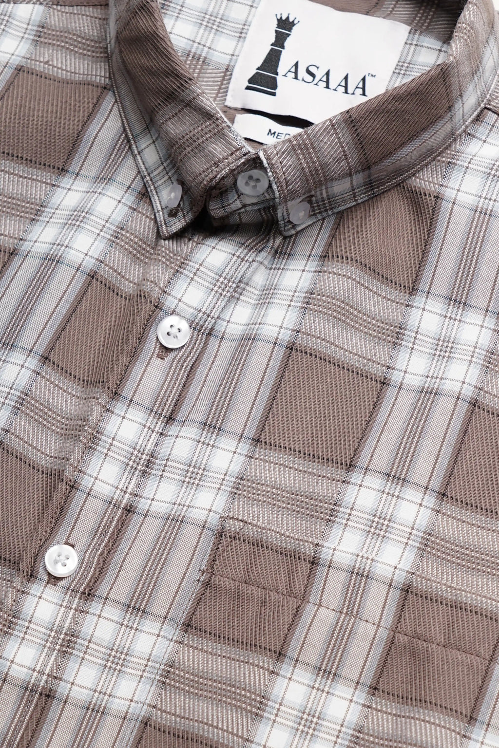 Cotbrow Check Shirt in soft, breathable cotton with a timeless checkered pattern.