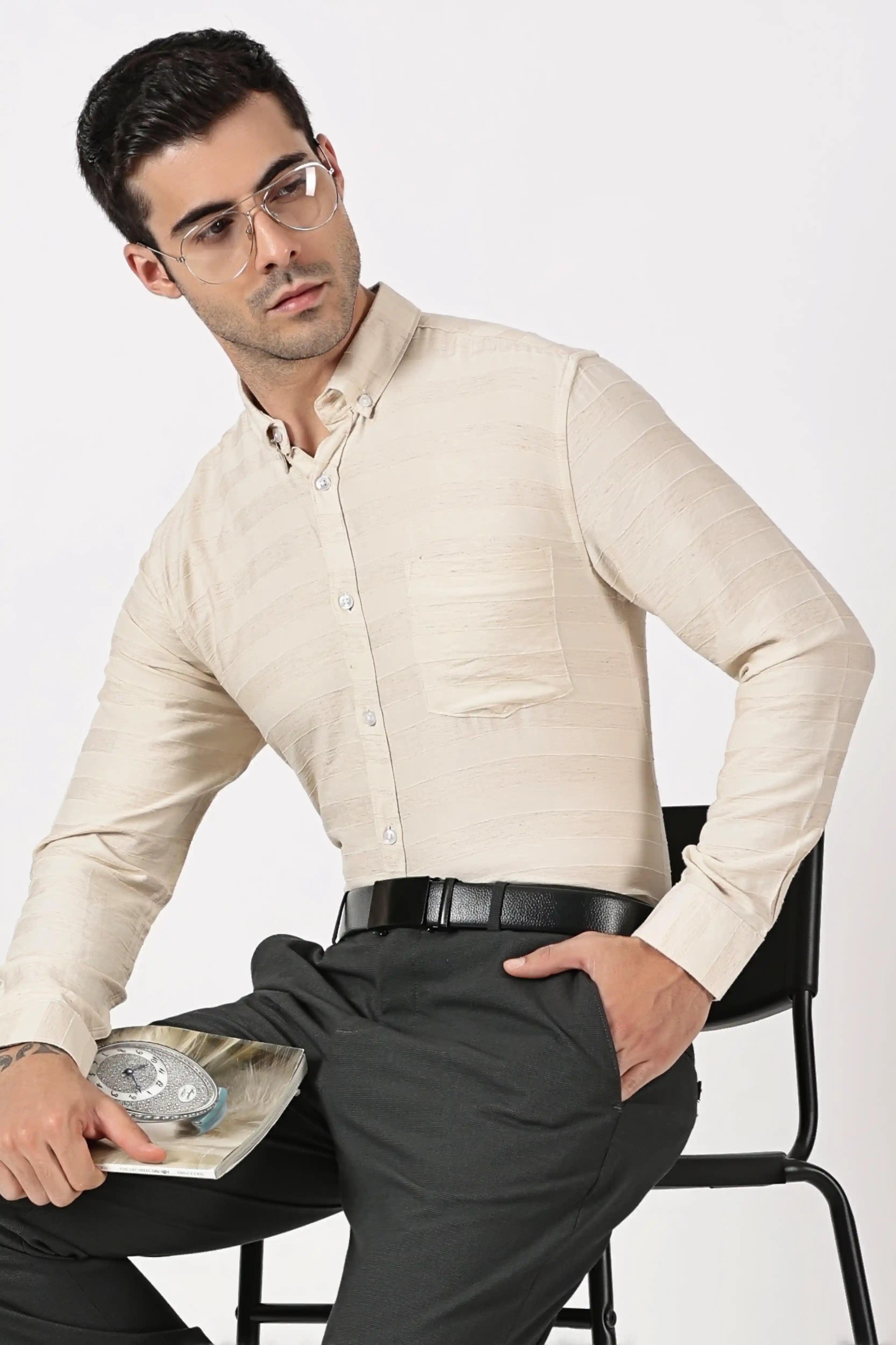 AUZARO STRIP SHIRT