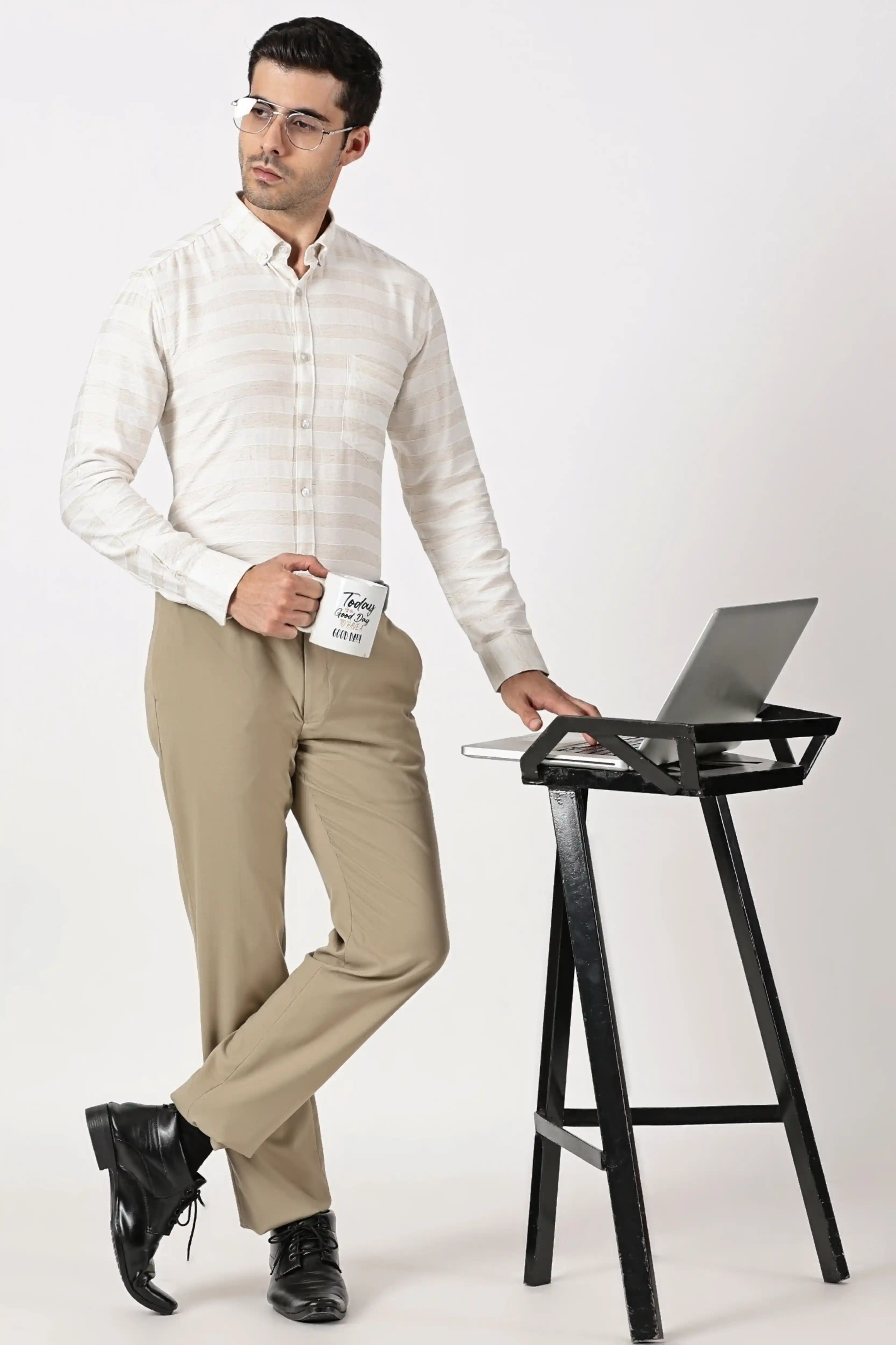 ECLARIO STRIP SHIRT