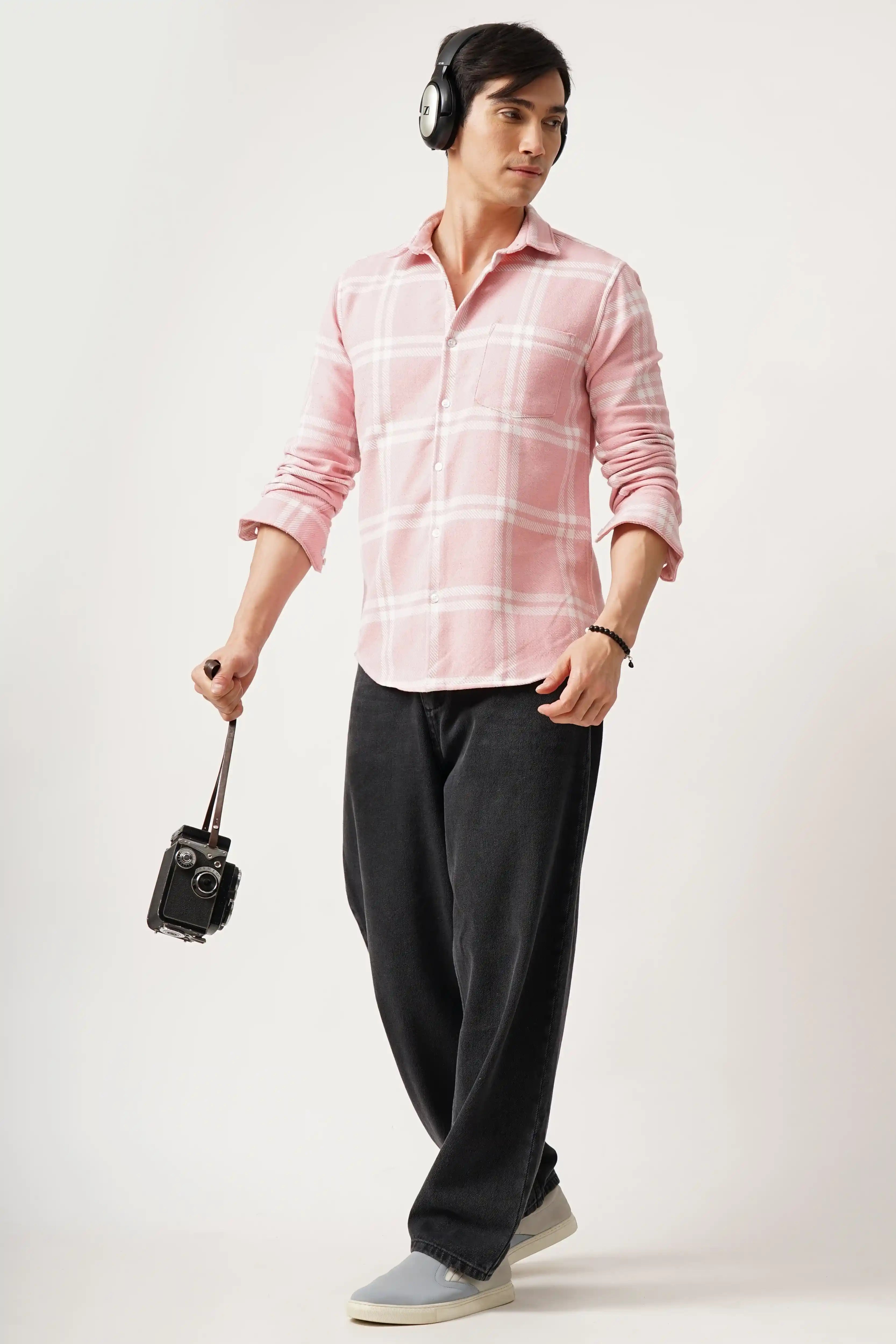 COTBRUS CHECK SHIRT with classic checkered pattern and comfort fit design, perfect for casual or semi-formal occasions.