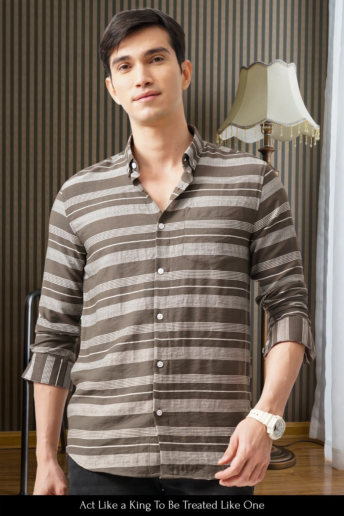 ECLIPTIO STRIPED SHIRT