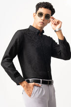 DARK EMBER TEXTURED SHIRT