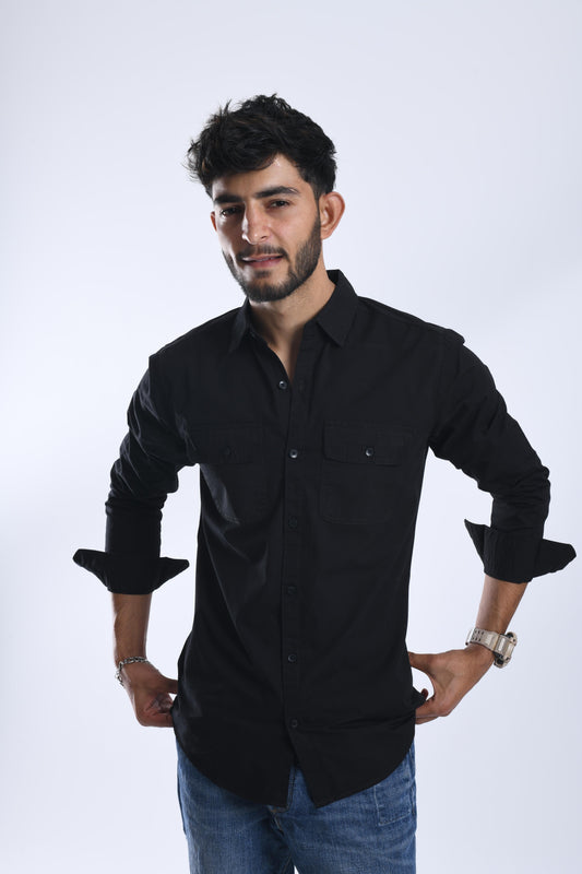 BLACK full sleeve shirt