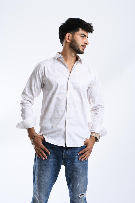 ORANGE elegant design full sleeve shirt - ASAAA
