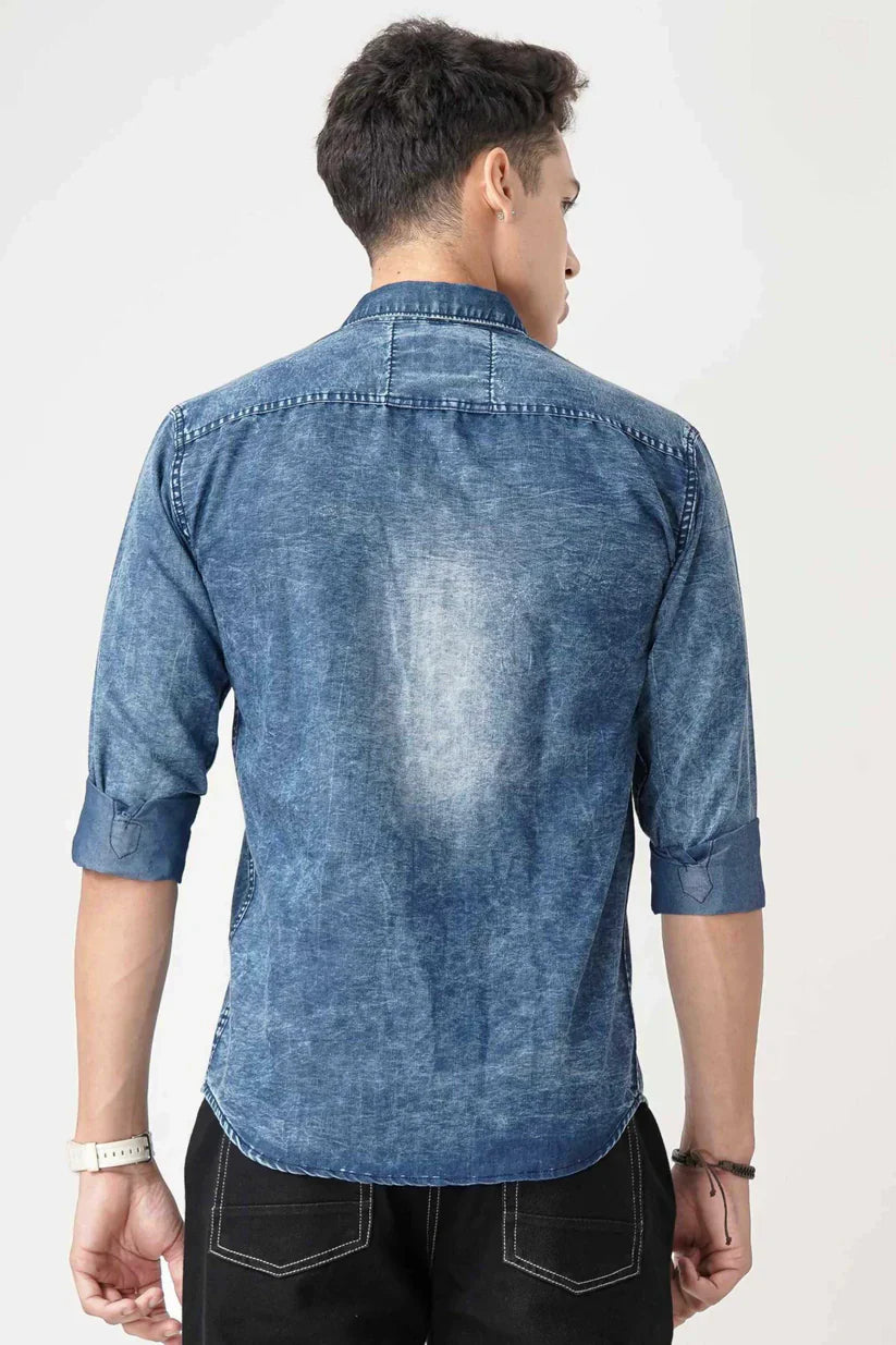 Men's Slate Haz denim shirt, comfortable and durable.