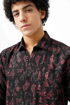 MAROON AZURE CANVAS SHIRT with stylish design and premium fabric for men.
