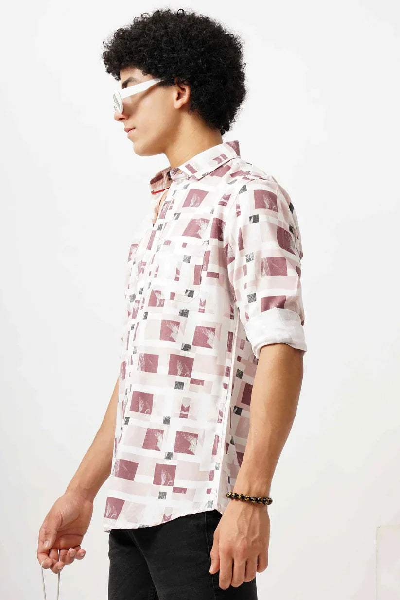 PINK AZURE CANVAS SHIRT, stylish men's wear with premium comfort.